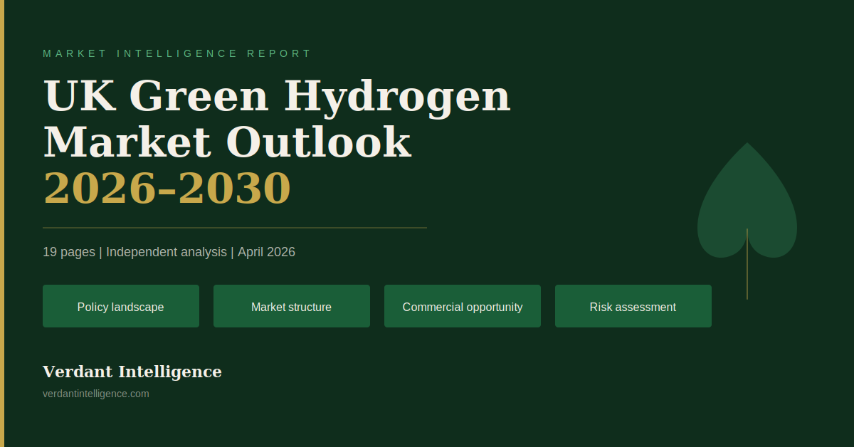 Green hydrogen report cover