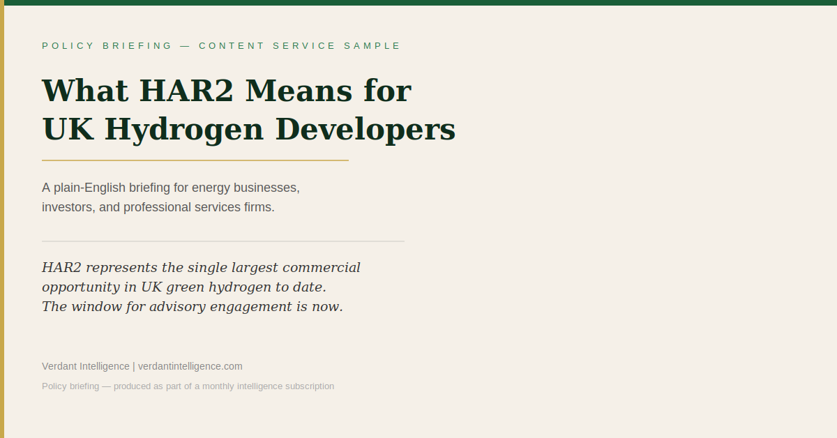 HAR2 policy briefing